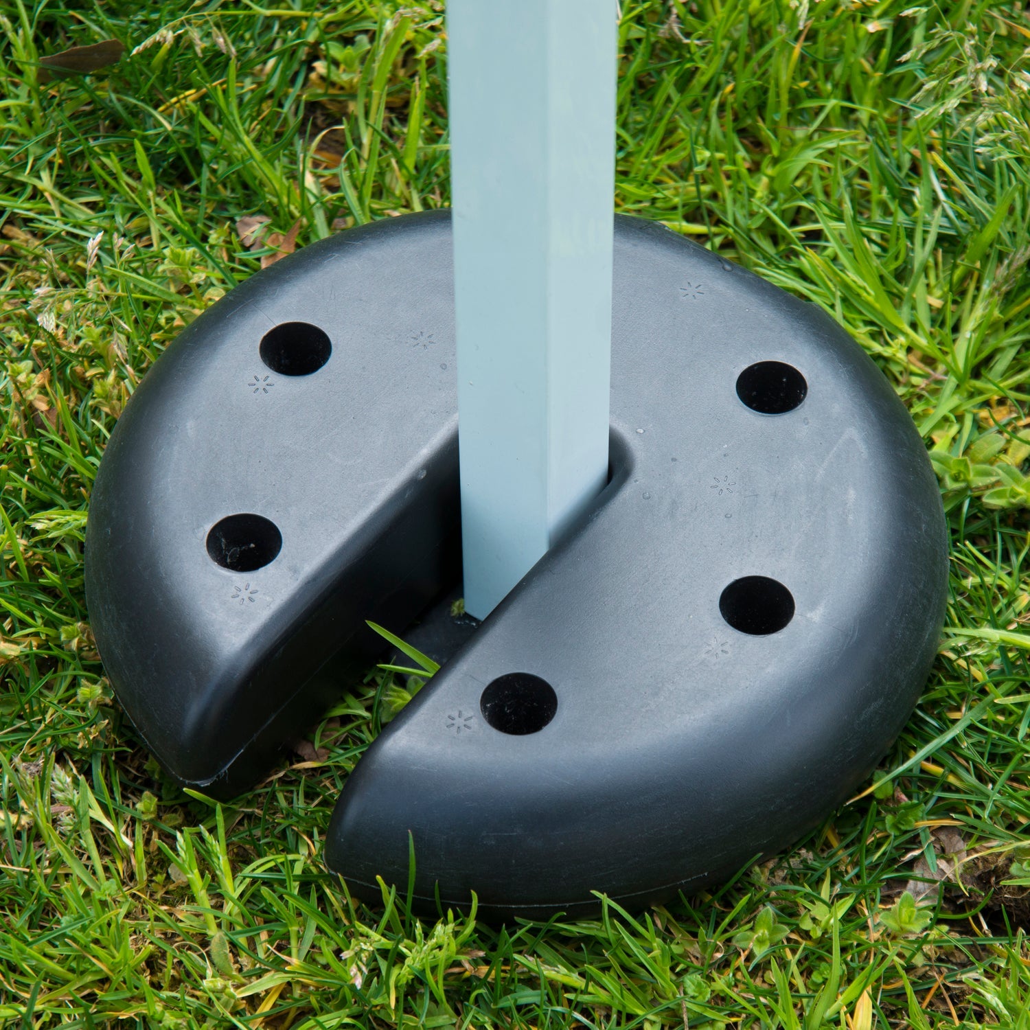 Base per Gazebo 4 pezzi Riempito con Cemento 2.3kg Ø20x4.5 cm