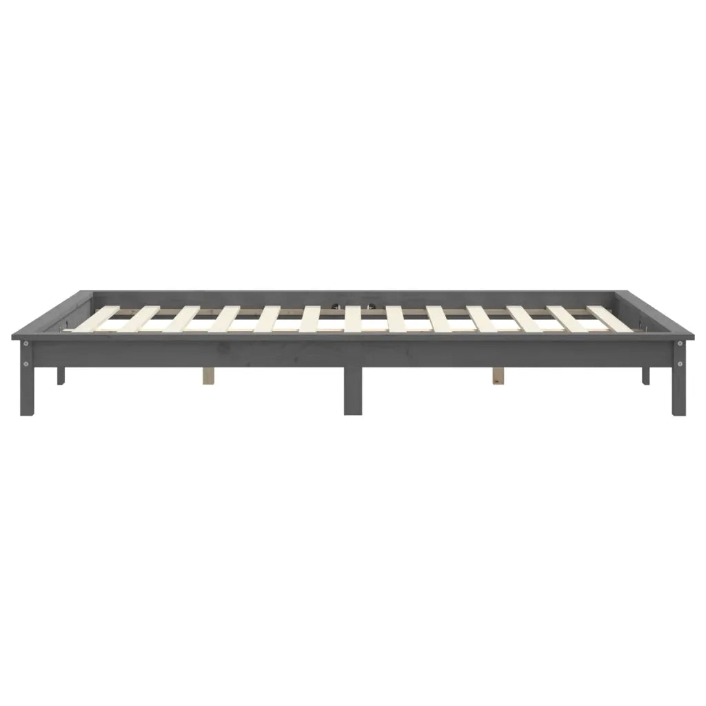 Giroletto Grigio 140x190 cm in Legno Massello di Pino cod mxl 61898