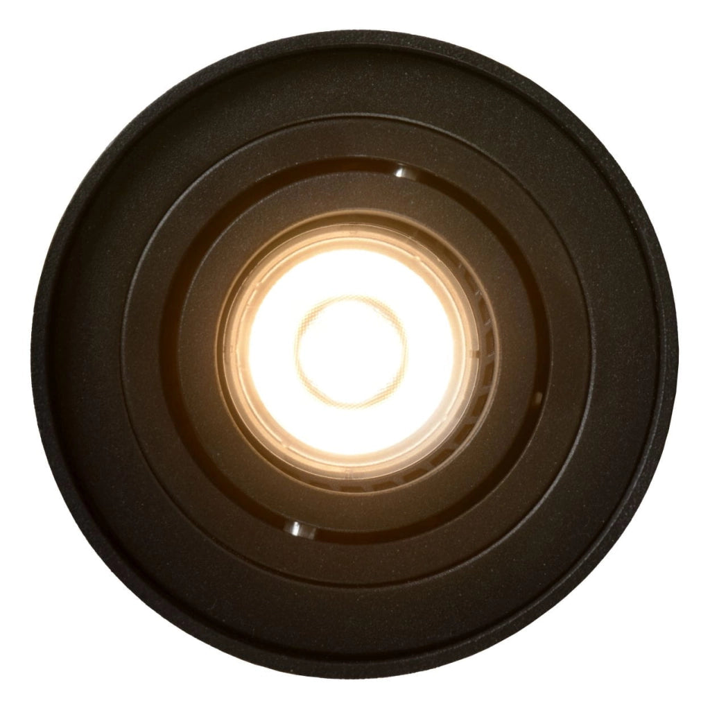 Spot da soffitto Lucide Tube nero alluminio GU10 orientabile