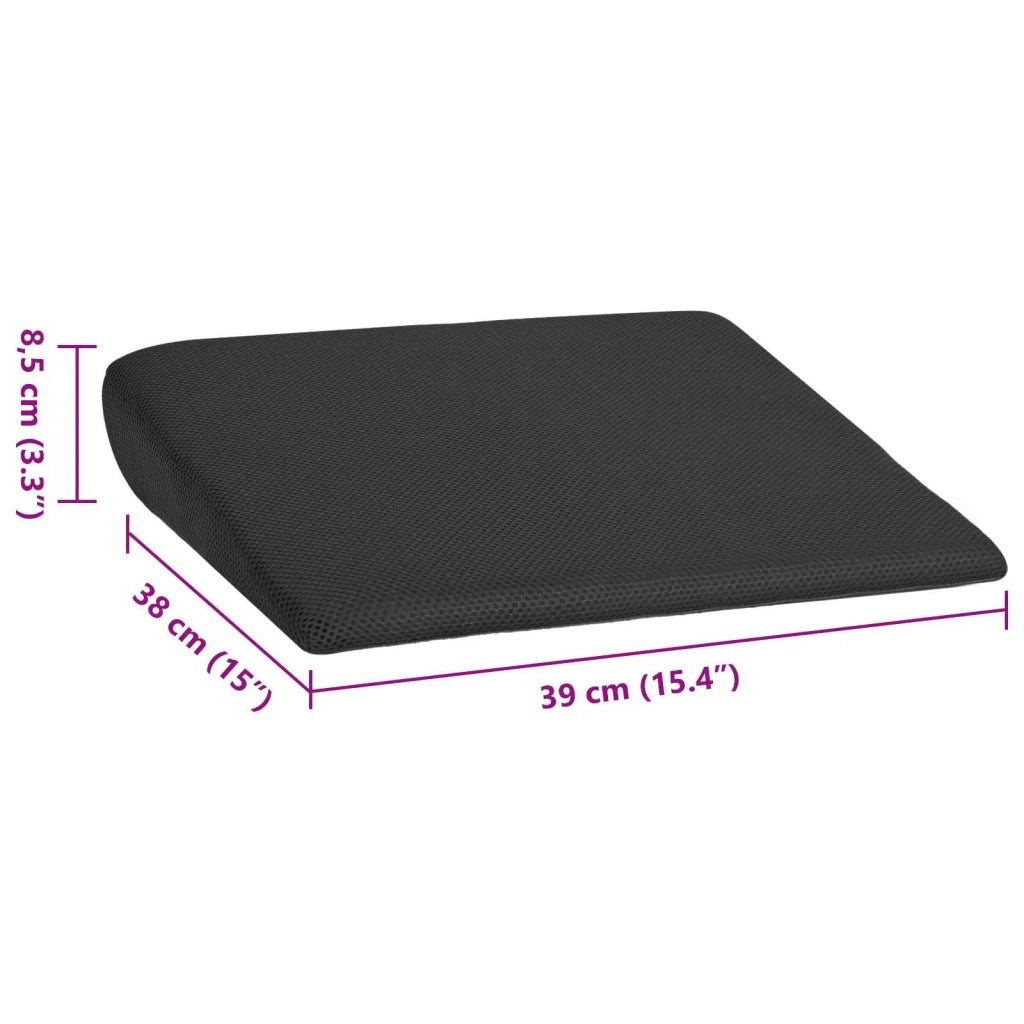 Cuscino per la seduta Nero 39 x 38 x 8,5 cm Schiuma PU CFW1870832