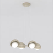 Lampada a sospensione BOOM con quattro diffusori in vetro