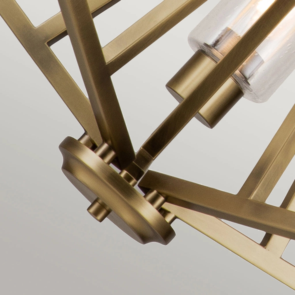 Lampadario in ottone naturale Deryn 5xE27 Kichler