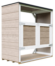 Ricovero per bidoni da giardino 2x240L TIMBELA M980A-TERRA BROWN