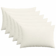 Federa 6 pcs HEERLEN Crema 50 x 75 cm corduroy 911642