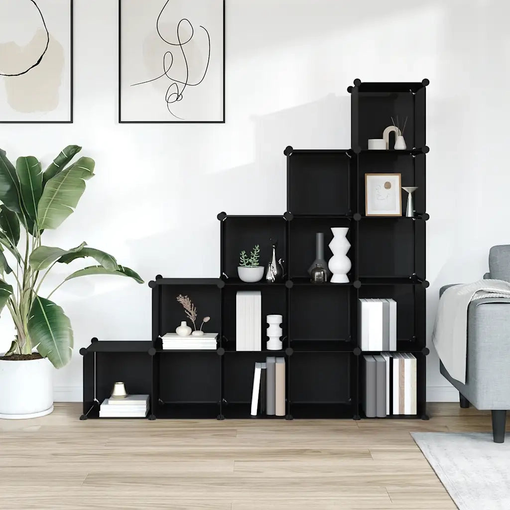 Organizzatore Portaoggetti con 15 Cubi Trasparenti in PP CFW5999289
