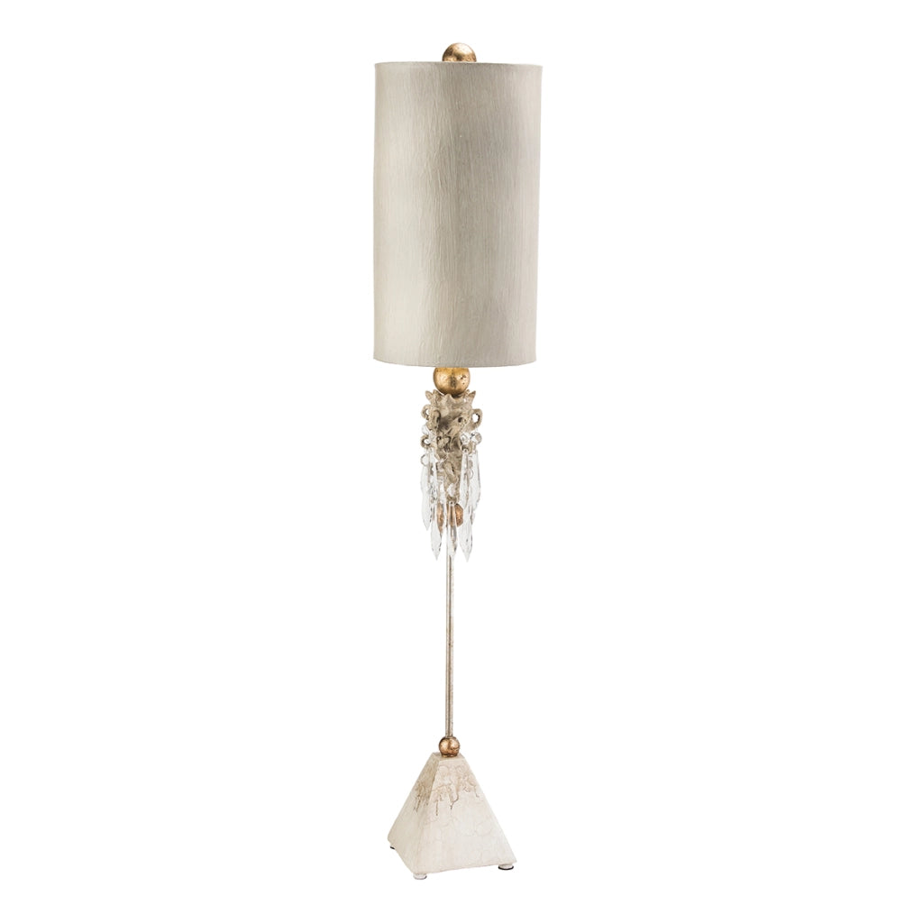 Lampada da tavolo Art Déco beige 102cm E27 Madison Flambeau