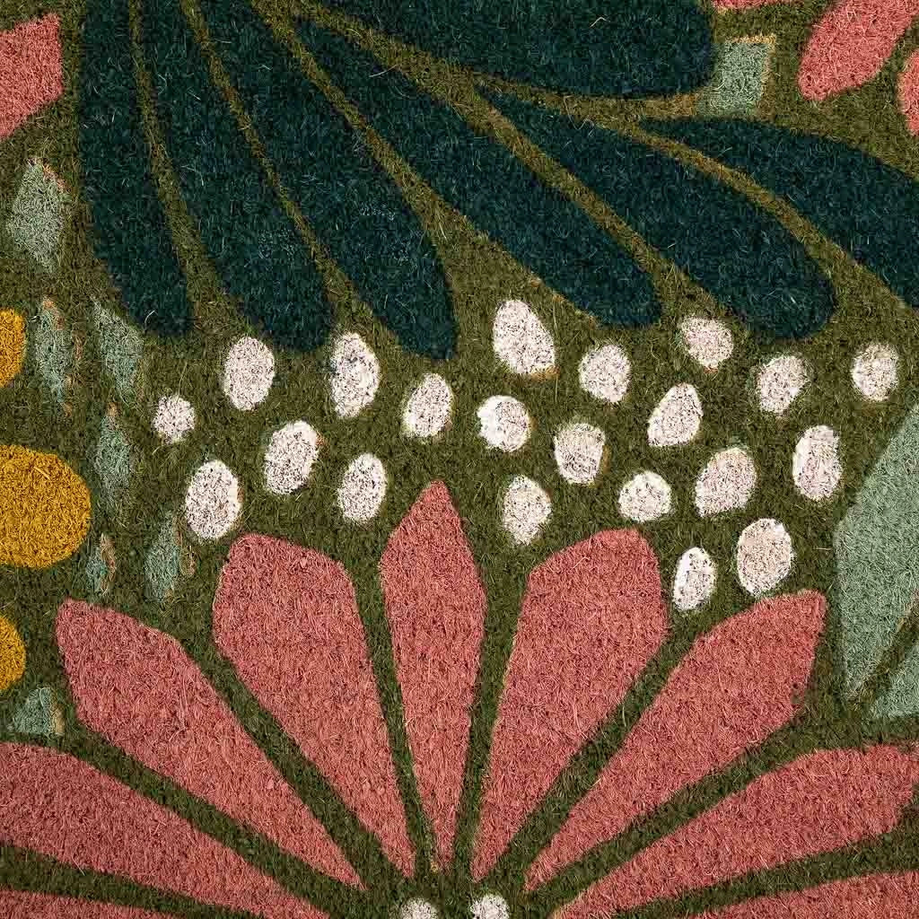 Zerbino in PVC stampato rosa 45x75