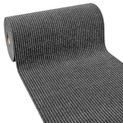 Passatoia Antiscivolo 100x500 Cm Corridoio Marciapiede Interno Esterno Tappeto Ingresso Righe Antracite