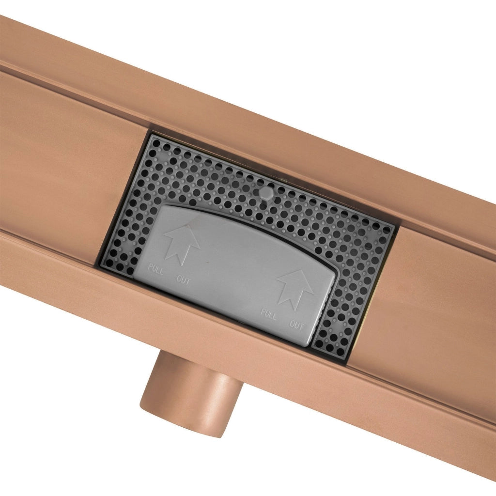 Scarico Lineare Neox Brush Copper 90