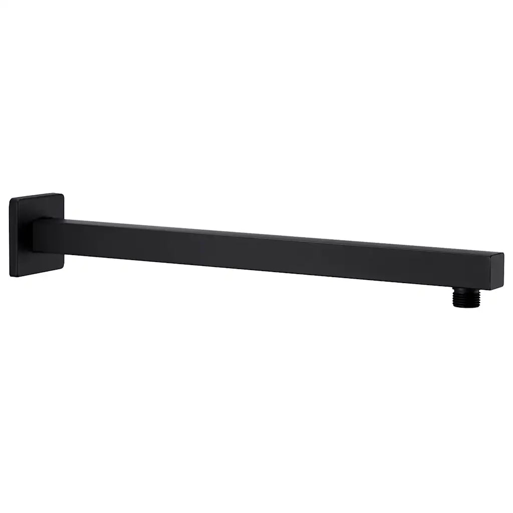 Braccio di Supporto Doccia Quadrato Acciaio 201 Nero 40 cmcod mxl 102356