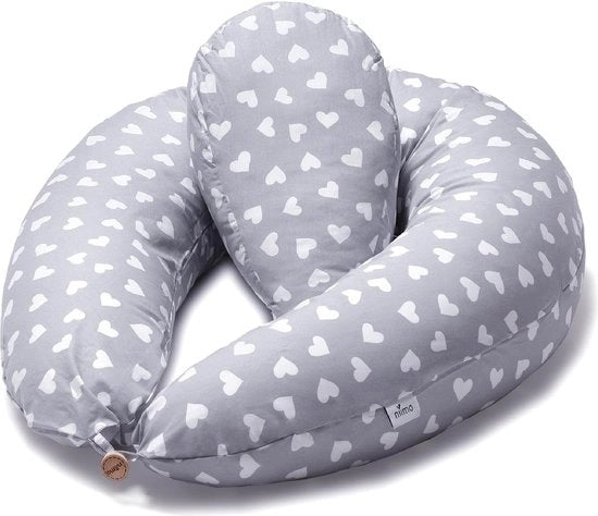 Cuscino per adulti XXL 2 in 1 per la gravidanza e l'allattamento - cuscino di supporto laterale con copertura di 100% cotone lavabile, dimensioni 200 cm x 70 cm