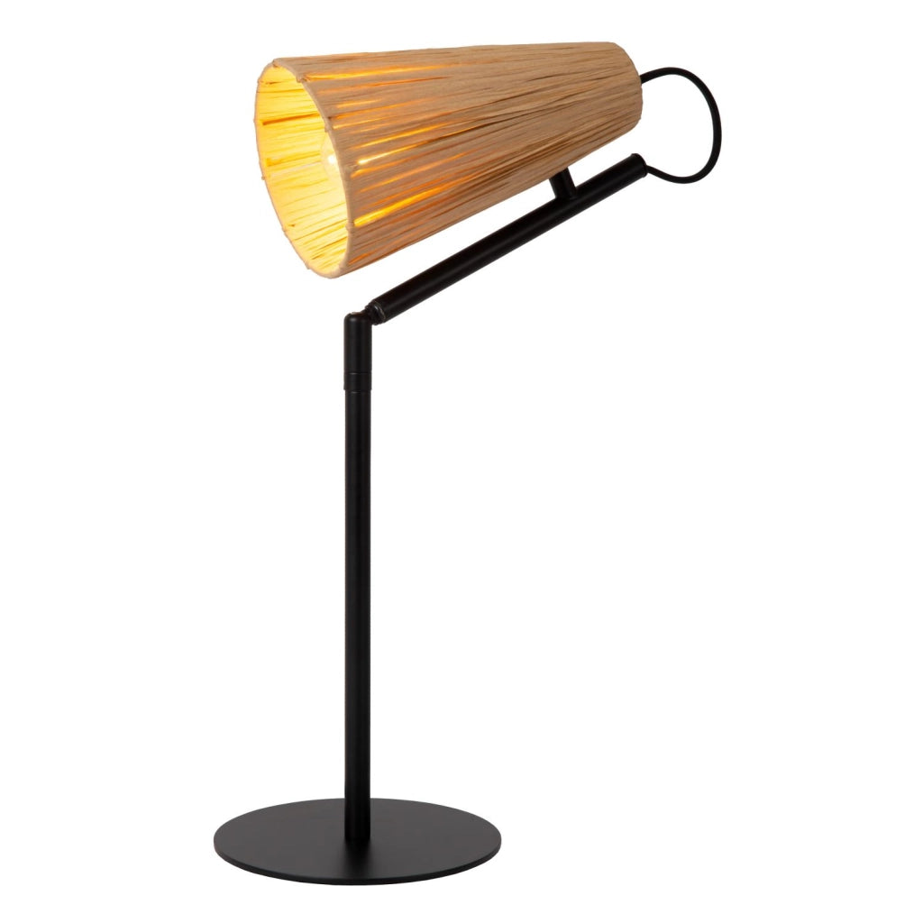 Lampada da tavolo rattan nero 1xE27 BENSEN Lucide