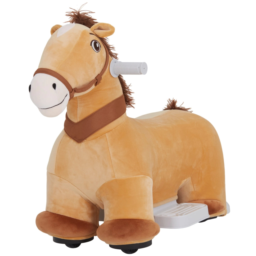 Cavallo Dondolo Elettrico Bambini ¨C ZephMum ¨C Marrone