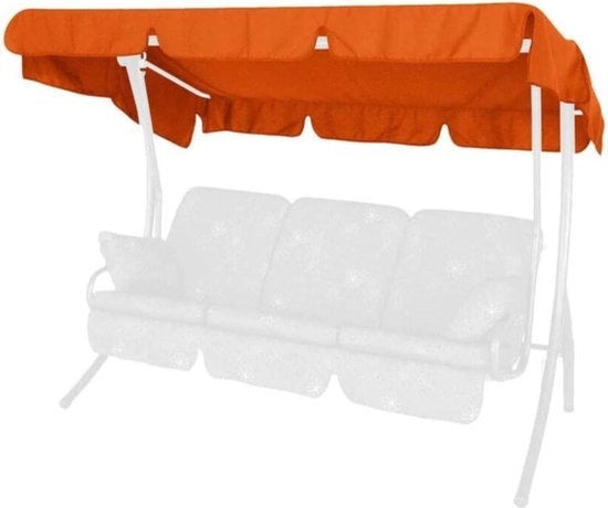 Bancopendio per 3 persone Zonnedak Swingtex terracotta 210 x 145 cm Bancopendio per 3 persone