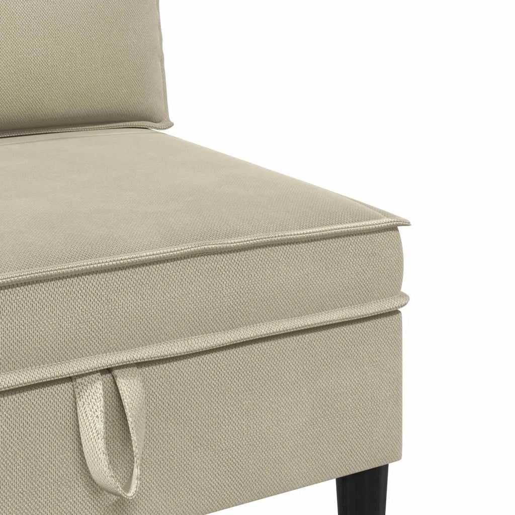 Divano Medio con Storage Sabbia Velluto 42027117