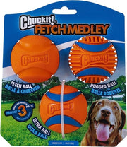 Confezione di 3 palline in gomma Medley Gen 3, ultra palline, palline robuste, palline per launcher per cani, dimensione media