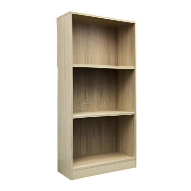 LIBRERIA IN LEGNO CON 3 RIPIANI COLORE ROVERE DIMENSIONI 60X24X120 CM