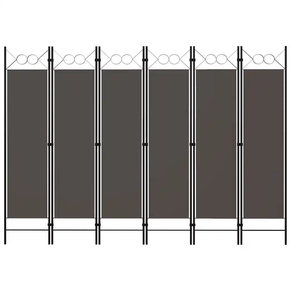 Paravento a 6 Pannelli Antracite 240x180 cmcod mxl 97002