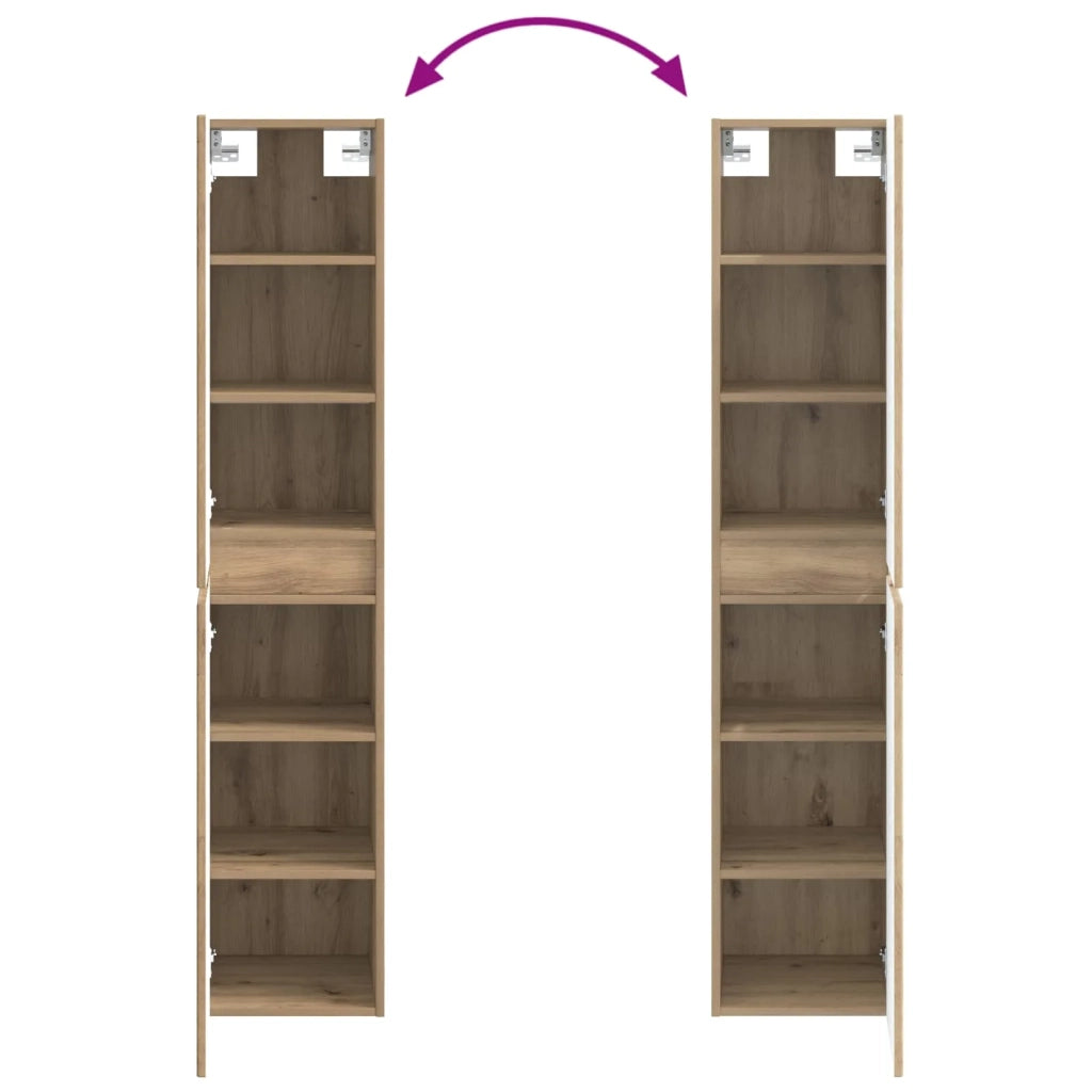 Set di mobili per il bagno 3 pz Rovere Artigianale 3406082