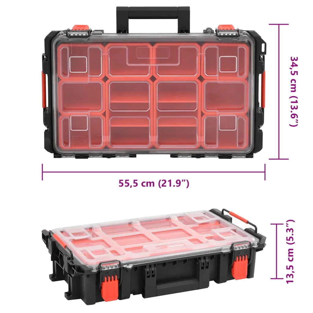 Valigetta da Volo Portatile Nera 55,5x34,5x13,5 cm in PP CFW2916013
