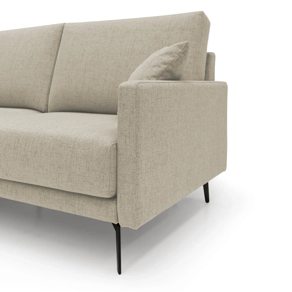 Saturno Divano moderno in tessuto morbido impermeabile T03 140 cm beige