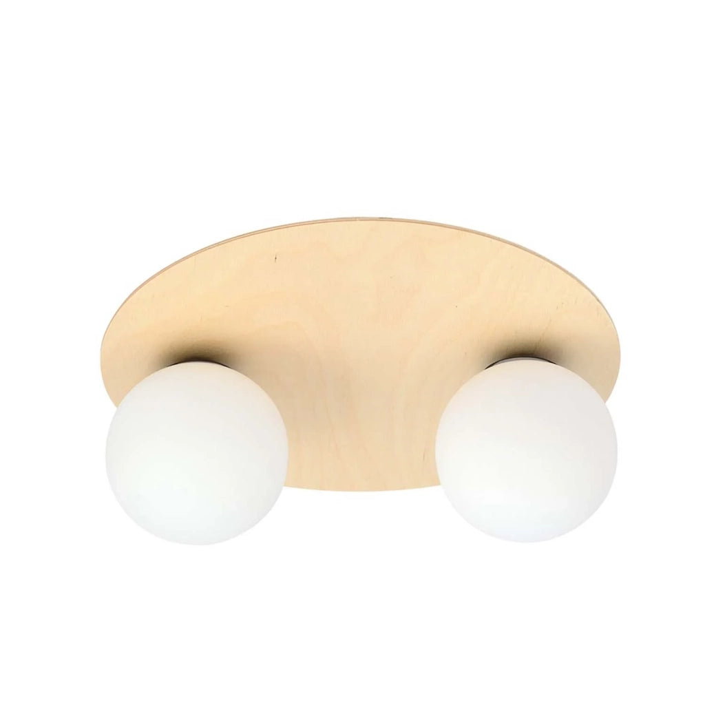 Plafoniera Minimal Pegaso Acciaio Marrone 2 Luci E14 Ip20