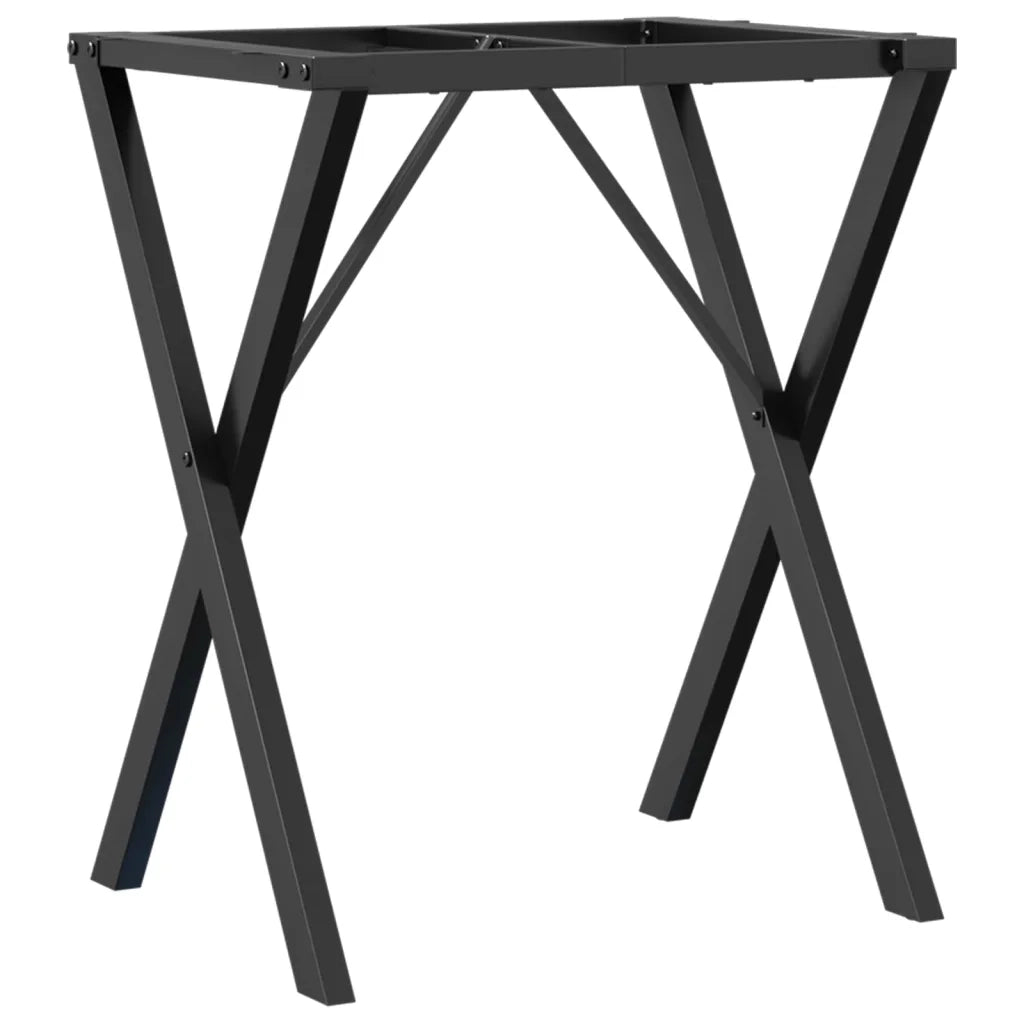 Telaio Gambe a O per Tavolo da Pranzo 40x40x73 cm in Acciaio