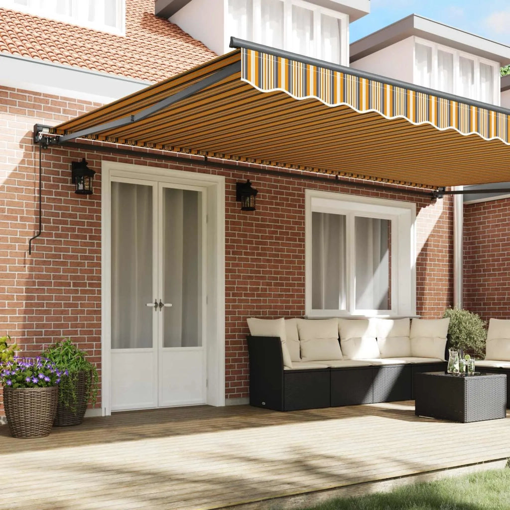 Struttura della tenda Giallo e Grigio 500 × 300 cm 3331313