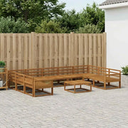 Set di divani da esterno 10 pcs Naturale 3382907