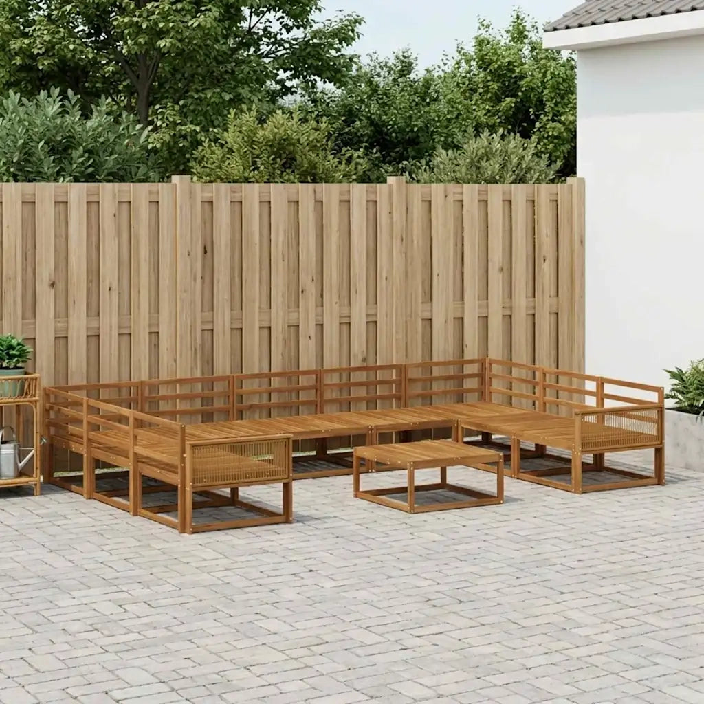 Set di divani da esterno 10 pcs Naturale 3382907
