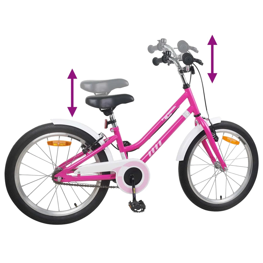 Bicicletta per Bambini 24 Pollici per 8-12 anni Rosa Bianco 42009239