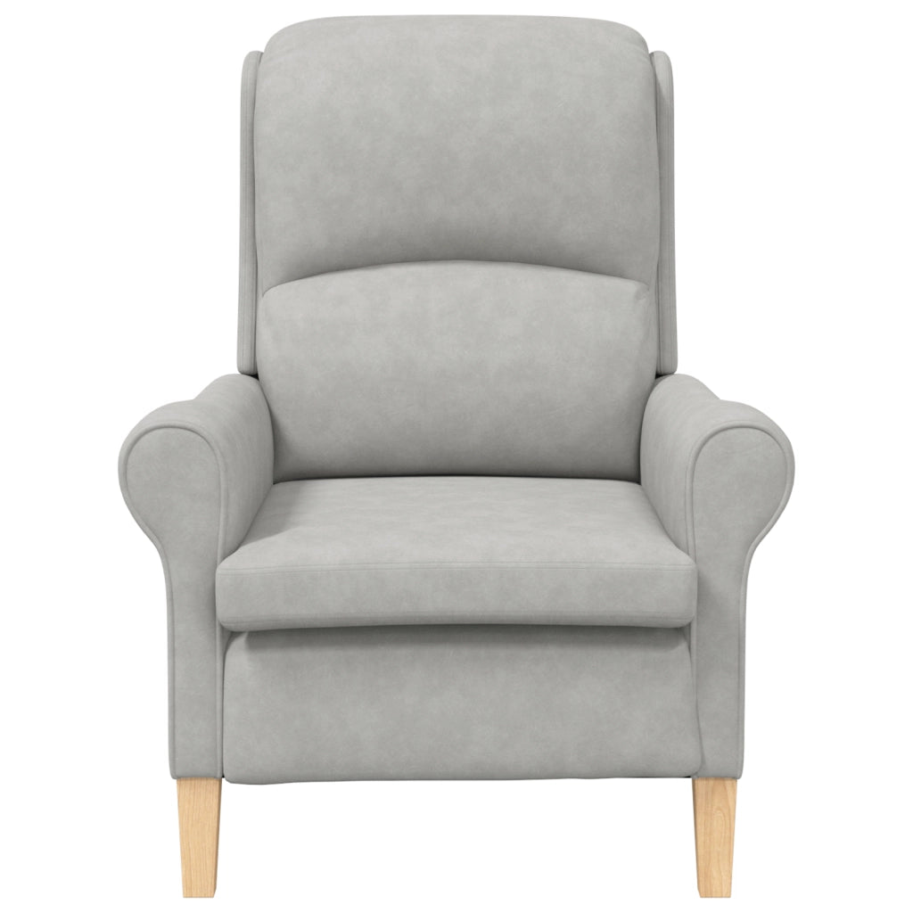 Poltrona Grigio Chiaro Grigio Chiaro Tessuto Standard Ergonomica