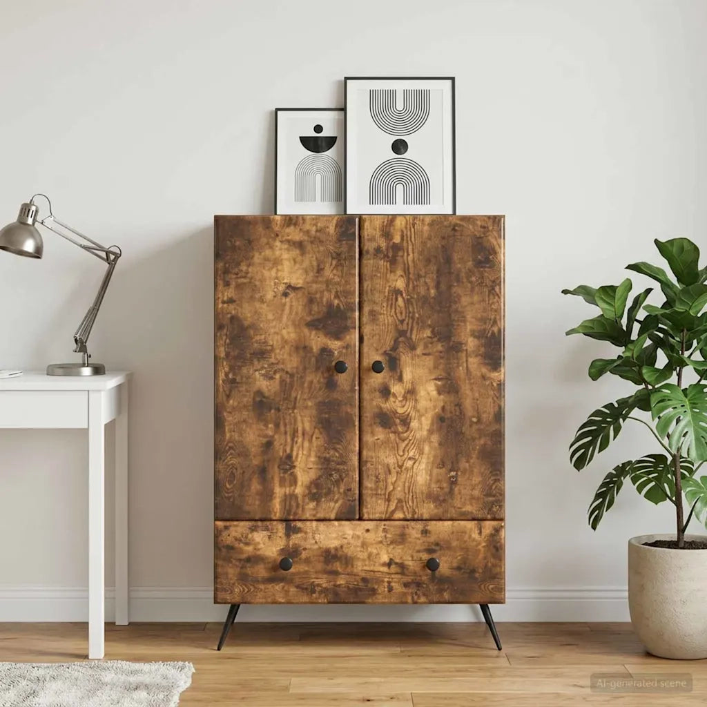 Credenza Rovere Fumo 66 x 34,5 x 95 cm Legno ingegnerizzato 895590