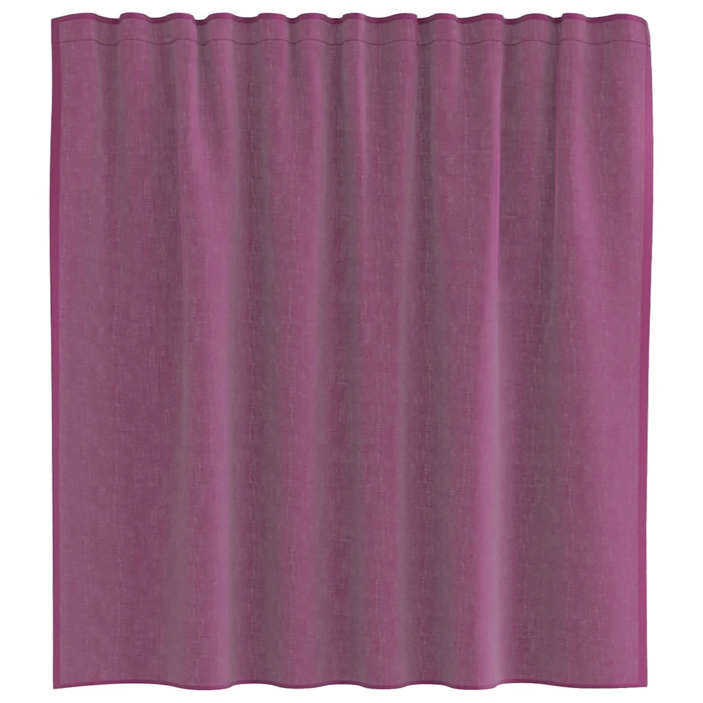 Tende in Voile con Tasche per Aste 2 pz Viola
