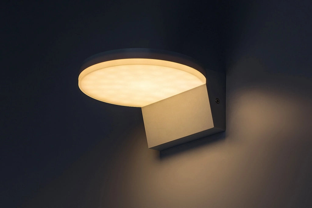 Applique esterna bianca tonda LED 9W CCT IP54 Batida Rabalux