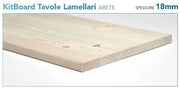 TAVOLA LAMELLARE ABETE LISTA UNICA MM.  18 CM. 200 X 50