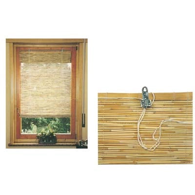 TAPPARELLA CANNE BAMBOO  + CARRUCOLE CM 100 H.CM 260