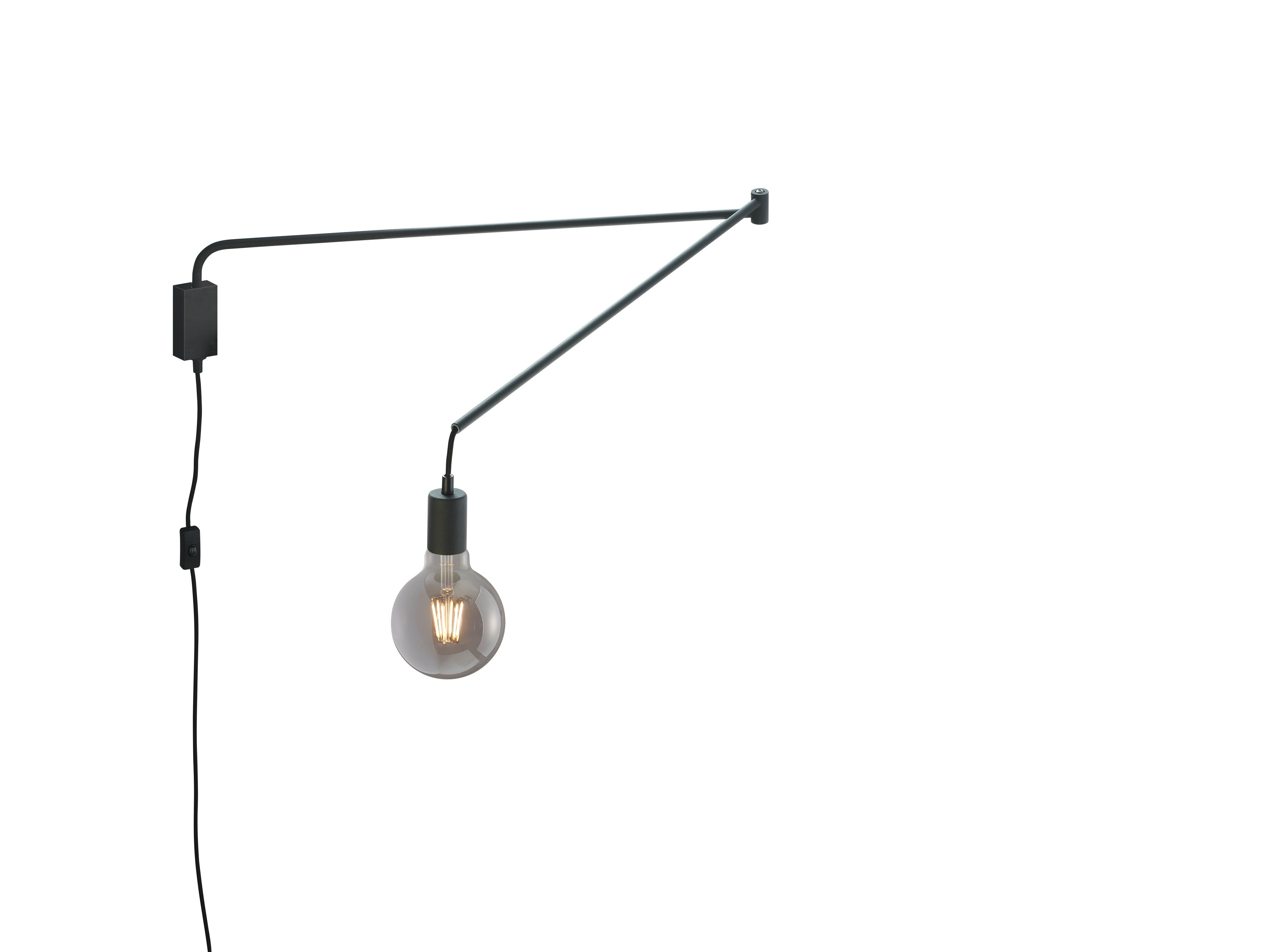 Applique da Interno a LED in Metallo Nero Opaco