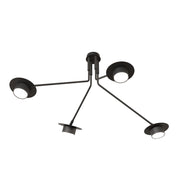 Lampada a sospensione MIZU in acciaio nero opaco