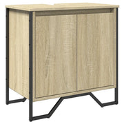 Mobile lavabo dal design moderno prezzo competitivo 60 x 35 x 60 cm salvaspazio realizzato in legno ingegnerizzato di rovere Sonoma 02_0049569