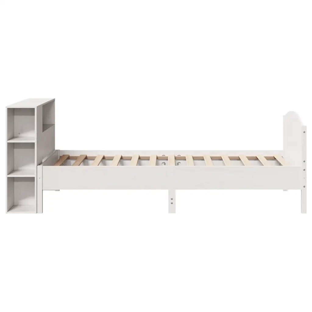 vidaXL Letto con Libreria senza Materasso 75x190 cm in Legno Pino