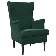 Poltrona Verde Scuro Velluto