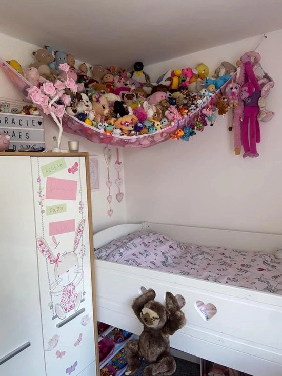 Pannelli di appoggio per giocattoli, Pannello di appoggio per giocattoli jumbo, Pannello di appoggio per giocattoli angolare, Organizzatore di appoggio per giocattoli per orsetti, Orsetti, Orsetti teddy, Orsetti di peluche (Rosso)