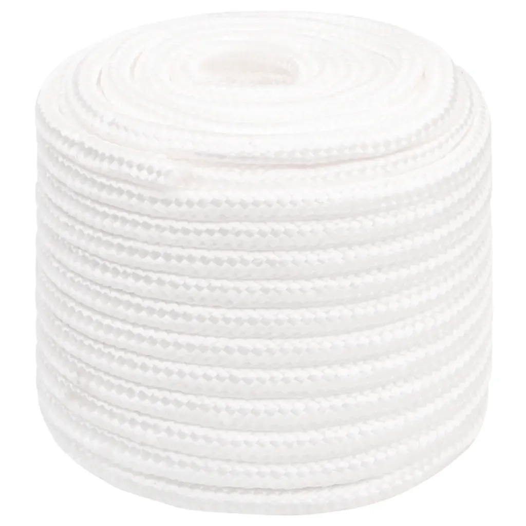 Corda per barca Completamente Bianca 16 mm 50 m in Polipropilene 152573