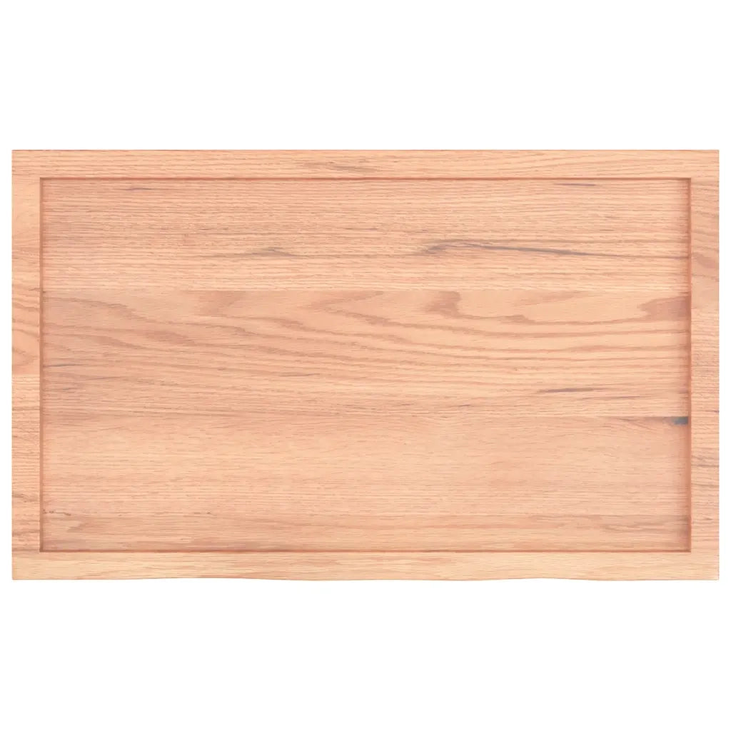 Ripiano Muro Marrone 100x60x(2-6) cm Massello Rovere Trattato