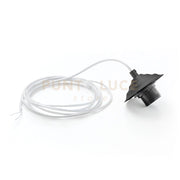 ALICE M SR/P - MONTATURA SENZA ROSONE NERO OPACO 1 LUCE ATTCCO E27