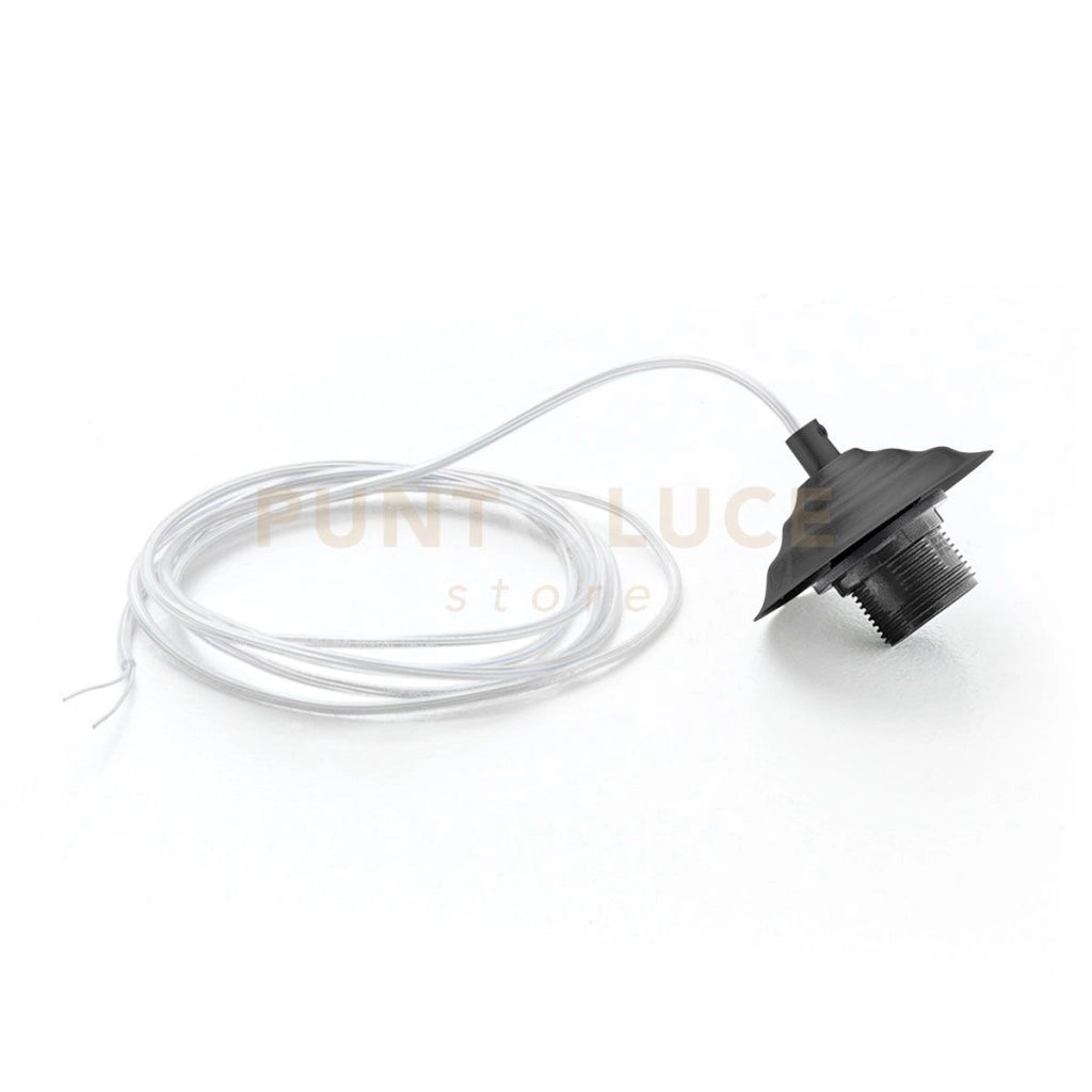 ALICE M SR/P - MONTATURA SENZA ROSONE NERO OPACO 1 LUCE ATTCCO E27