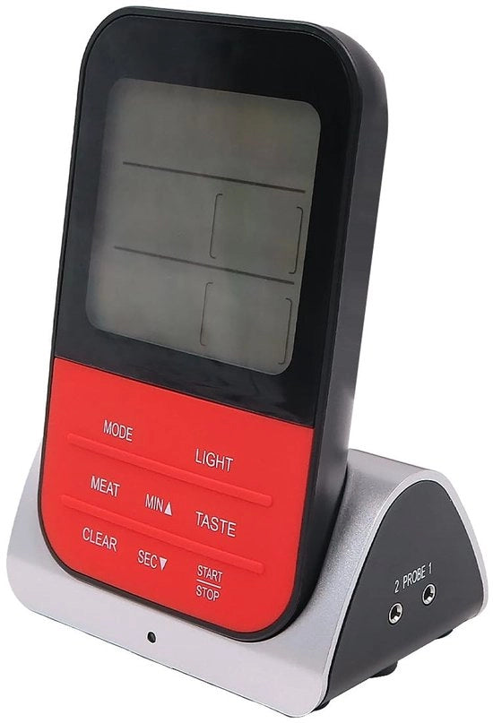 Termometro a infrarossi per griglia - Senso di temperatura wireless - Allarme di temperatura - Piede magnetico - Accessori per barbecue - Ideale per la cottura - Adatto per carne e pesce