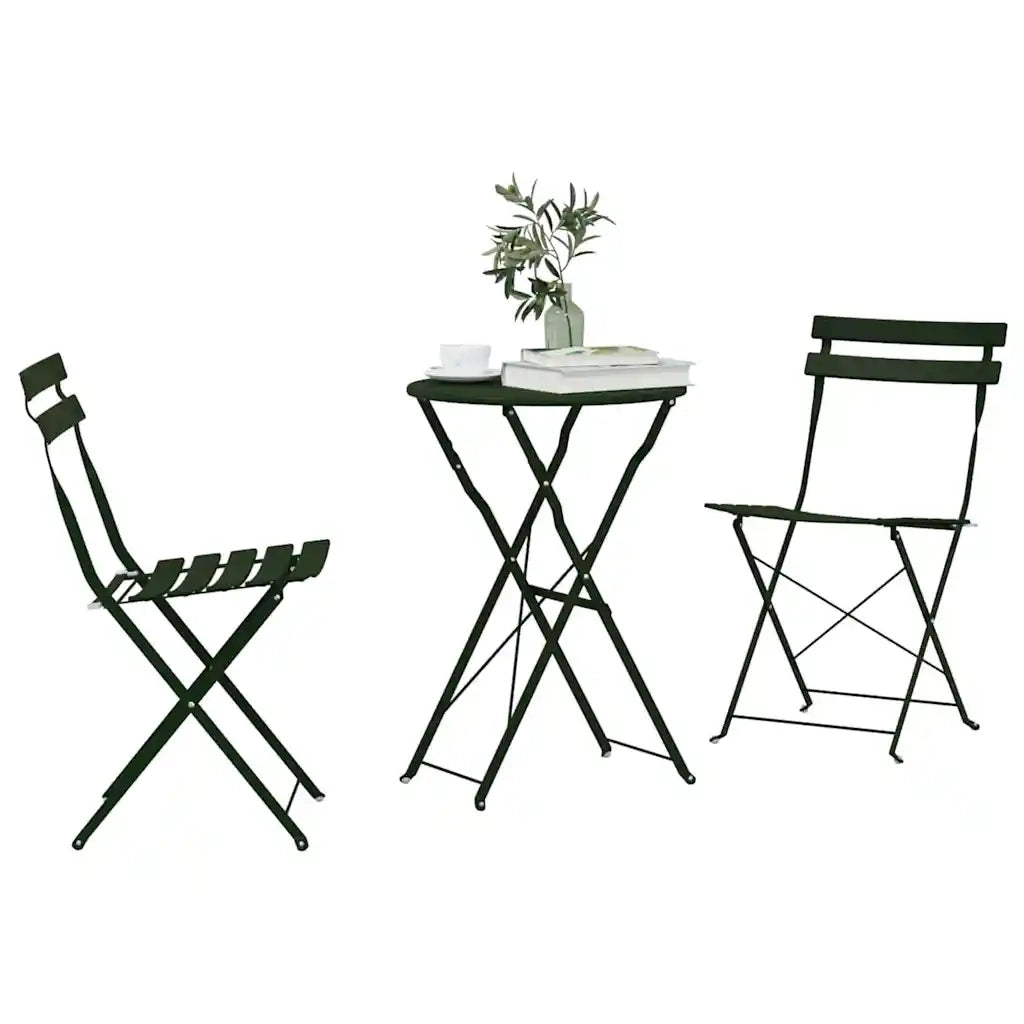 Set Bistro Pieghevole 3 pcs Foresta Acciaio 42002967