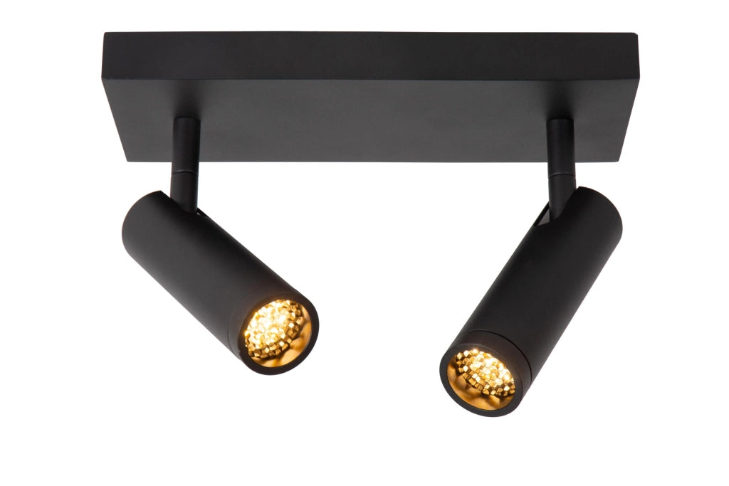 Faretto da soffitto GRADO 2xMR11 nero Lucide